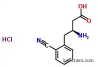 Molecular Structure of 270065-82-2 ((S)-3-AMINO-4-(2-CYANOPHENYL)BUTANOIC ACID HYDROCHLORIDE)